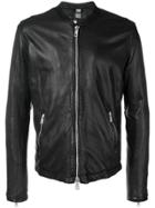 Giorgio Brato Zipped Leather Jacket - Black