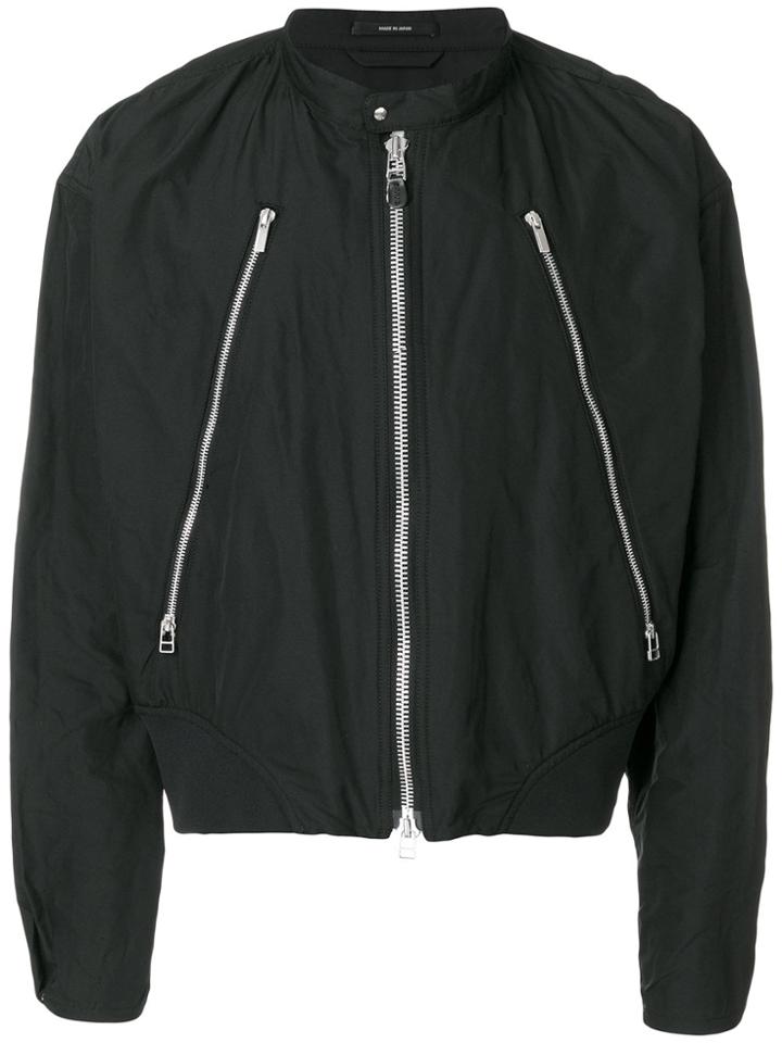 Issey Miyake Men Memory Bomber Jacket - Black