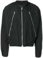 Issey Miyake Men Memory Bomber Jacket - Black