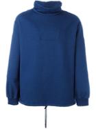 J.w.anderson High Collar Sweater, Men's, Size: Medium, Blue, Cotton
