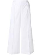 Sportmax Tenzone Cropped Trousers - White