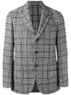 Gabriele Pasini Checked Blazer, Men's, Size: 50, Black, Viscose/wool/alpaca/nylon