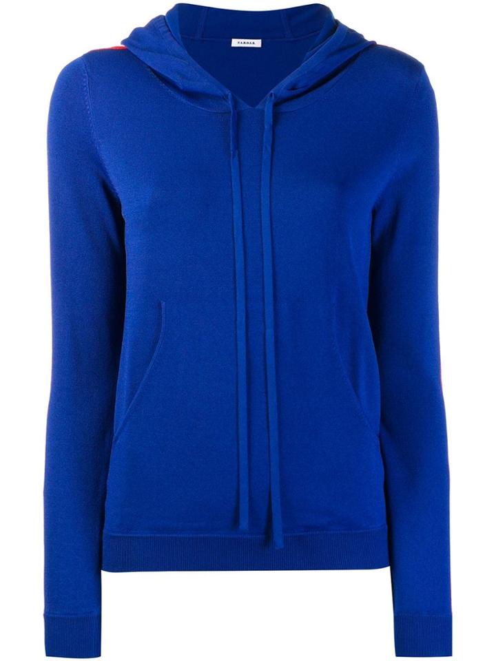 P.a.r.o.s.h. Side Stripe Hoodie - Blue