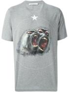 Givenchy Baboon Print T-shirt, Women's, Size: M, Grey, Cotton