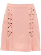 Olympiah Lace Up Messina Skirt - Neutrals