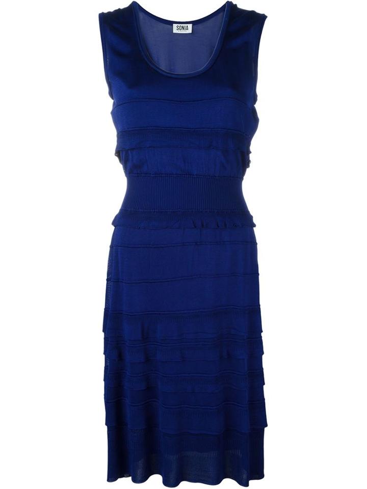 Sonia By Sonia Rykiel Knitted Frill Ruffled Dress