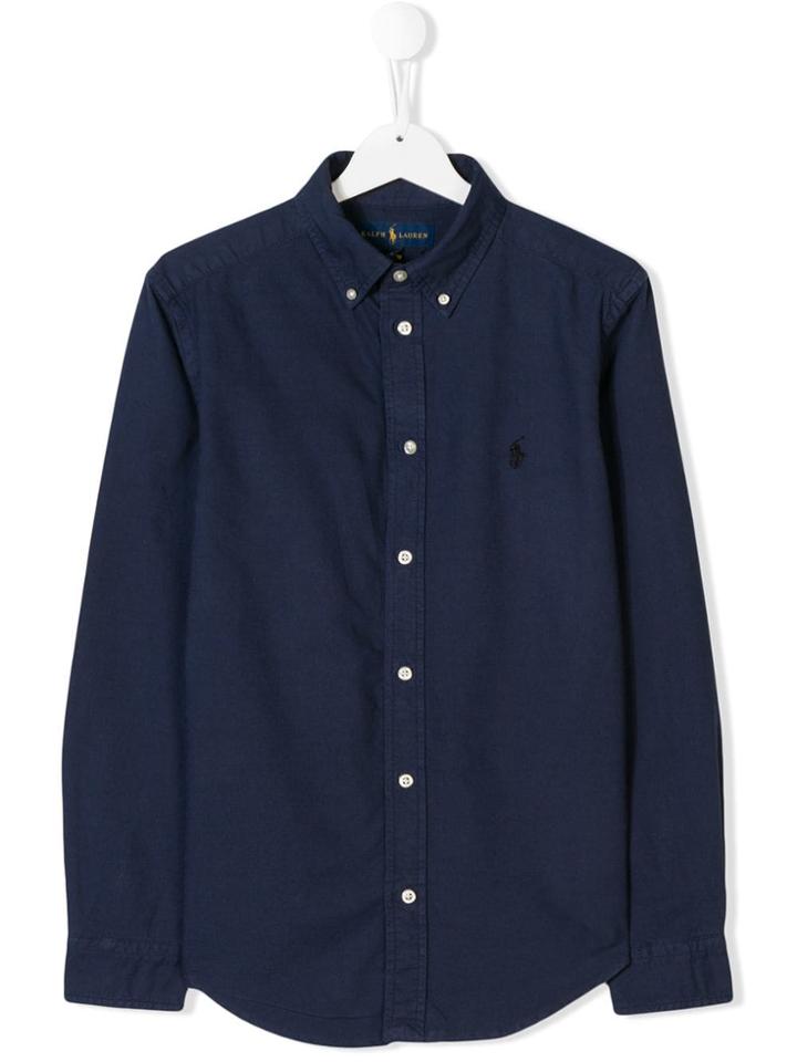 Ralph Lauren Kids Button Up Shirt - Blue