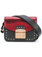 Furla Two-tone Shoulder Bag, Red, Leather/metal (other)