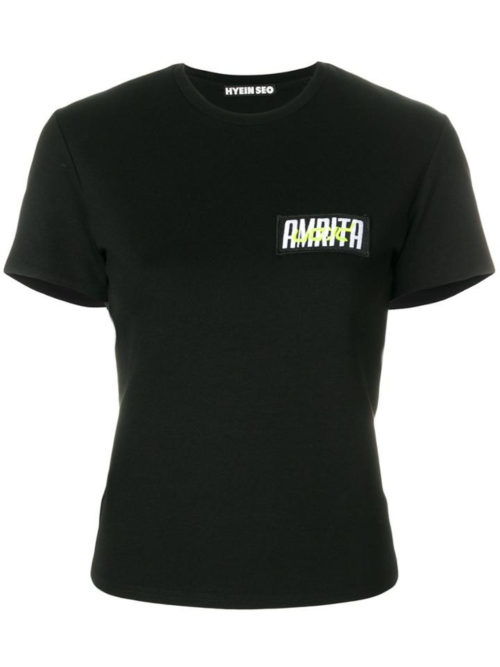 Hyein Seo Logo Patch T-shirt - Black