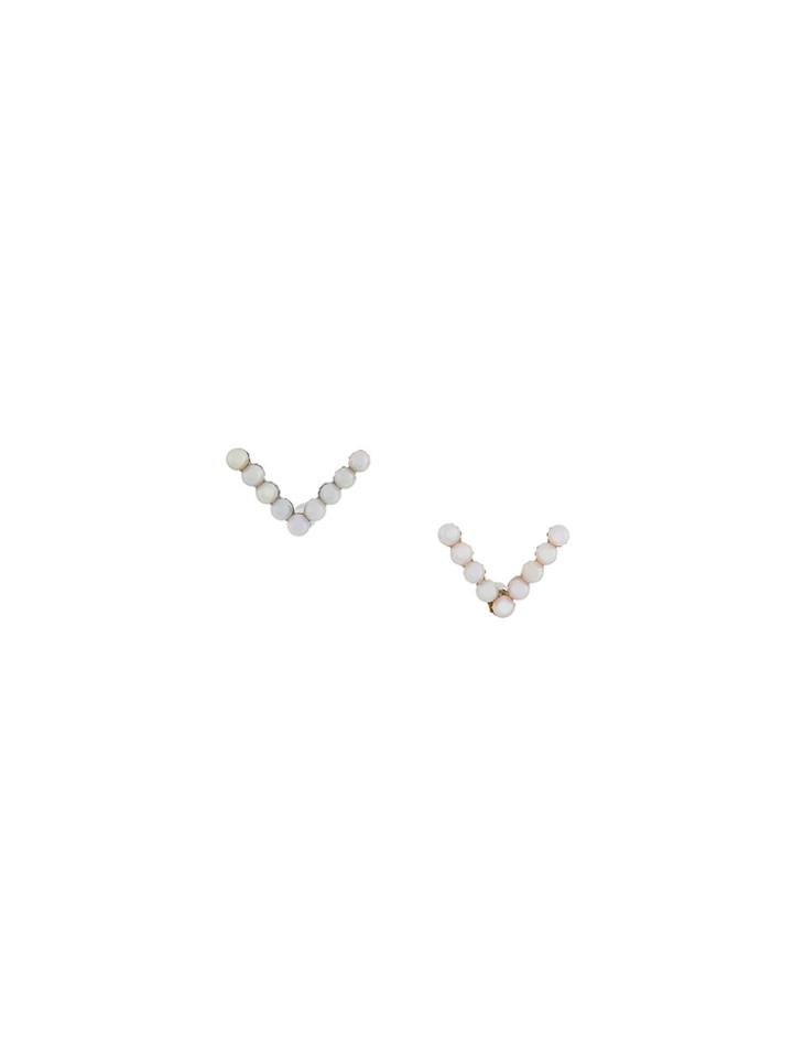 Yvonne Léon Viviane Pearl Earrings - Metallic