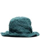 By Walid Firas Embroidered Bucket Hat - Blue