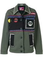 Miu Miu Crystal-embellished Field Jacket - Green