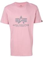 Alpha Industries Logo Print T-shirt - Pink