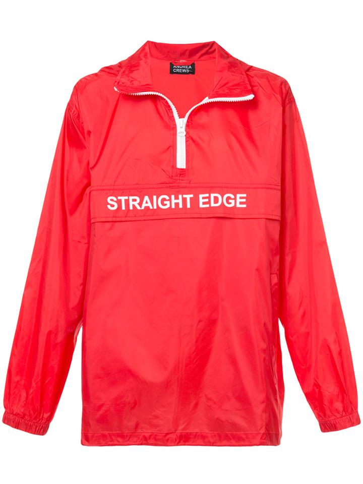 Andrea Crews Straight Edge Wind Breaker - Red
