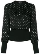 Tom Ford Embellished Knitted Top - Black