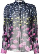 Mary Katrantzou Rainbow Lily Print Blouse - Blue