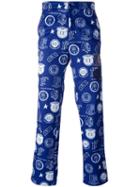 Golden Goose Deluxe Brand All-over Crest Print Trousers