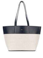 A.p.c. Contrast Shopper Tote - Blue