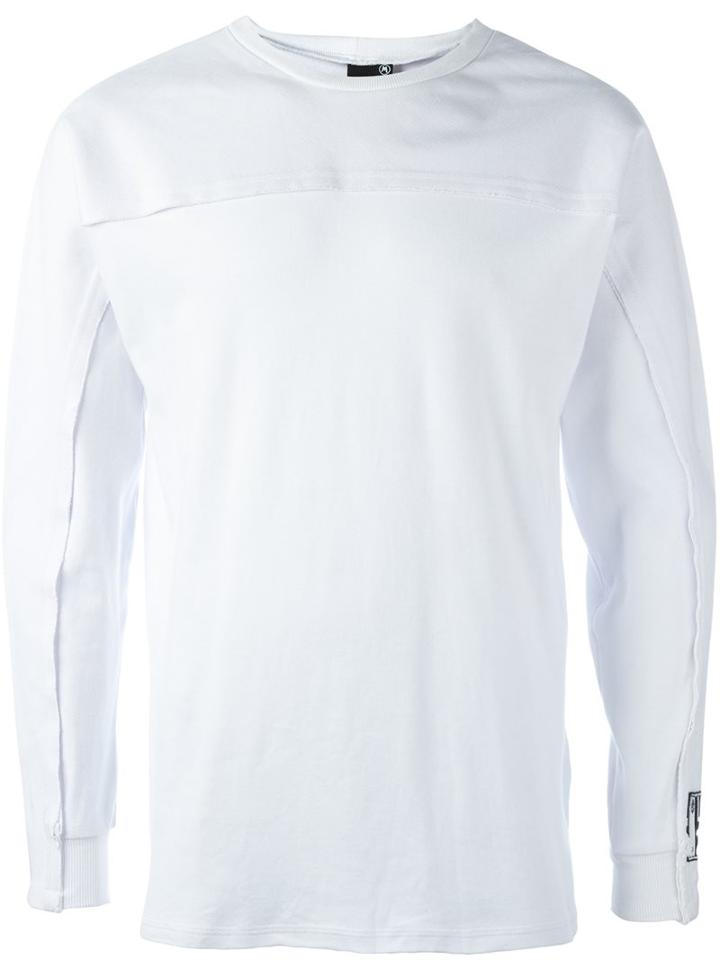 Liam Hodges Bias Seam T-shirt, Men's, Size: Large, White, Cotton