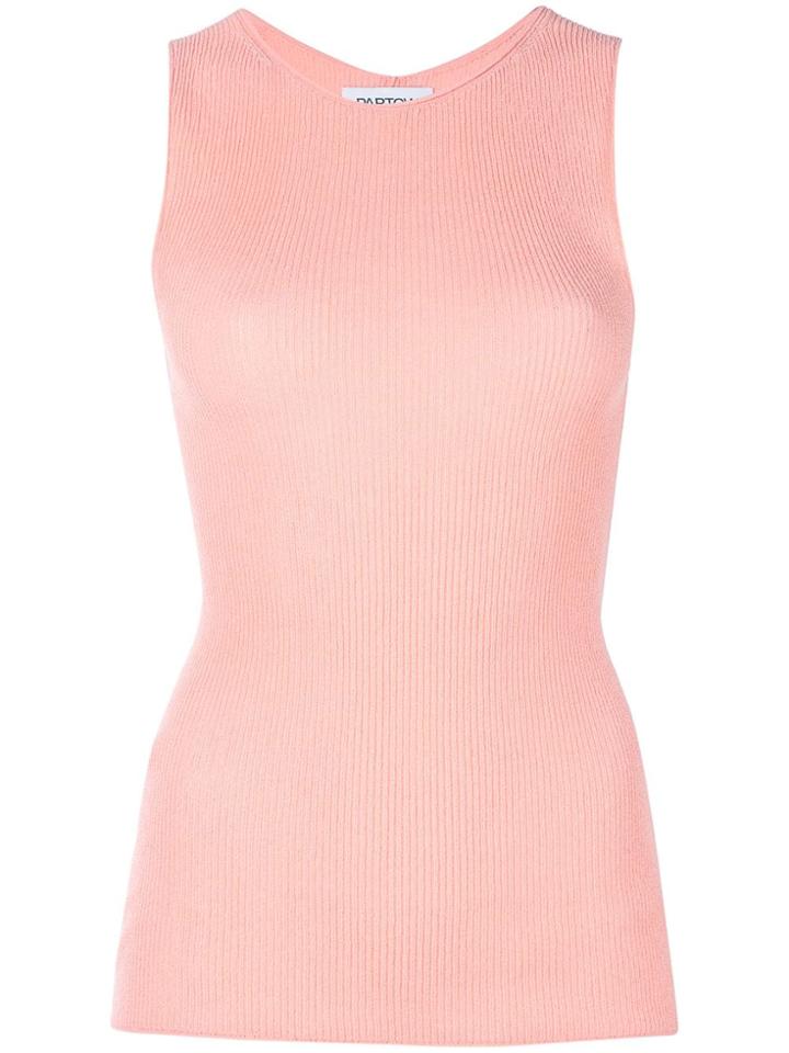Partow Ribbed Knit Vest - Orange