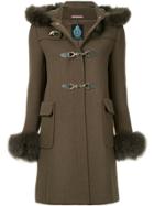 Guild Prime Fur Collar Double Breasted Coat - Brown