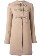 Carven Duffle Mid Coat, Women's, Size: 36, Nude/neutrals, Polyamide/acetate/viscose/wool