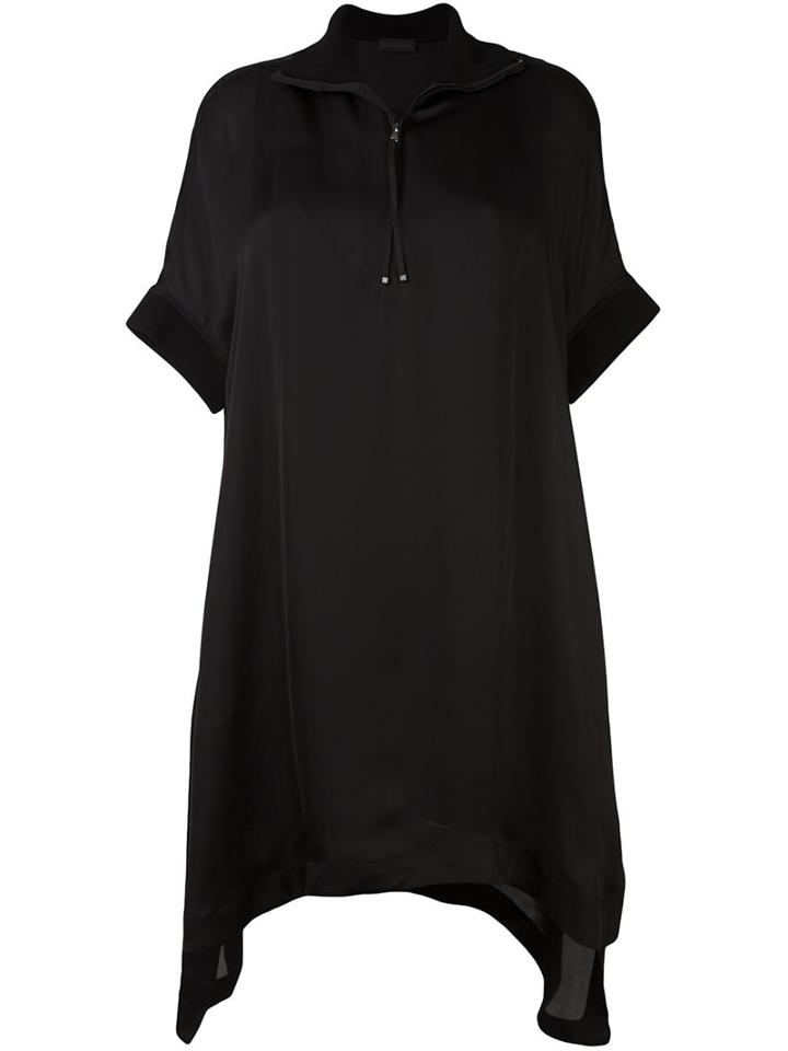 Diesel Black Gold Henley Dress, Women's, Size: 40, Viscose/polyester
