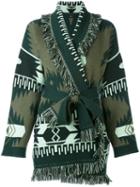 Alanui - Fringed Cardi-coat - Women - Cashmere - M, Green, Cashmere