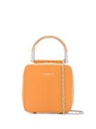 Lancaster Metallic Handle Tote - Yellow