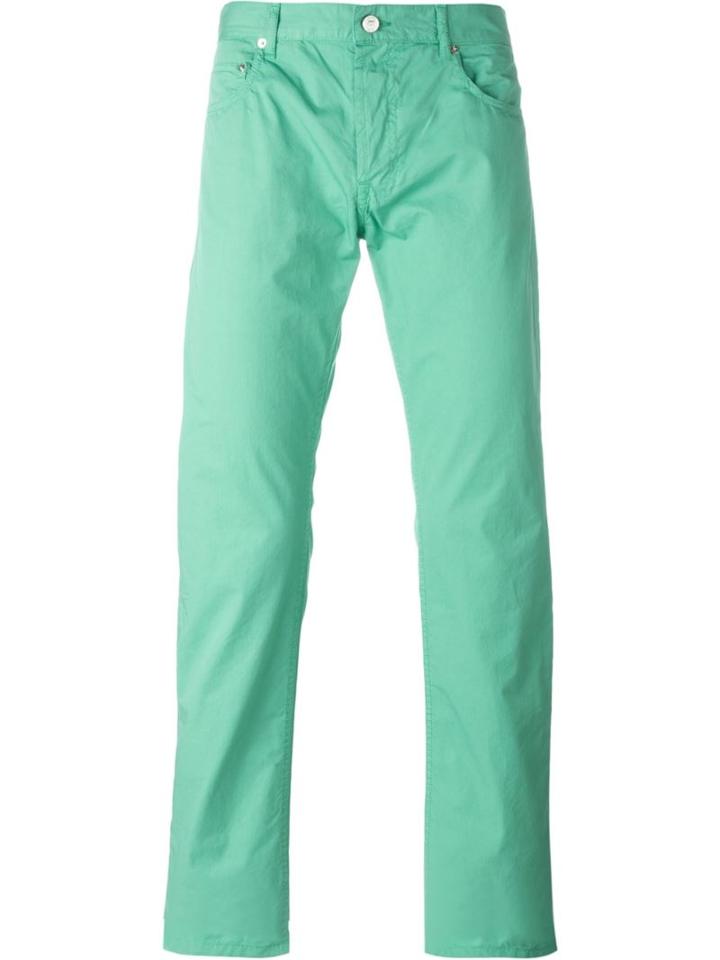 Kenzo Classic Chinos, Men's, Size: 30, Green, Cotton
