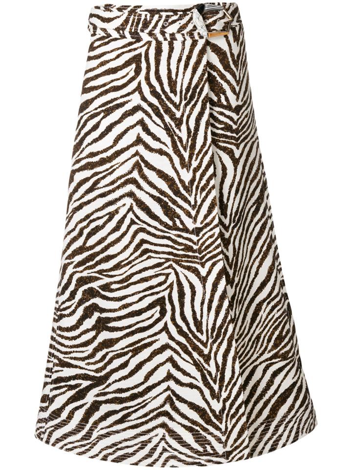 Gabriela Hearst Linda Midi Skirt - White