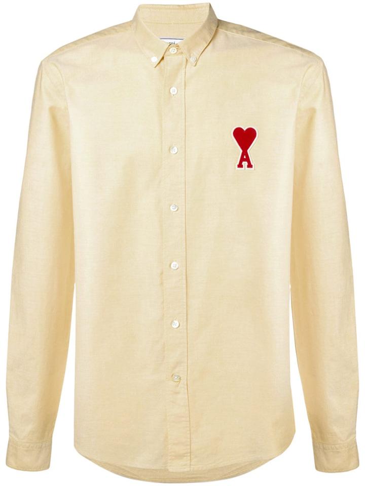 Ami Alexandre Mattiussi Ami De Coeur Button-down Shirt - Yellow