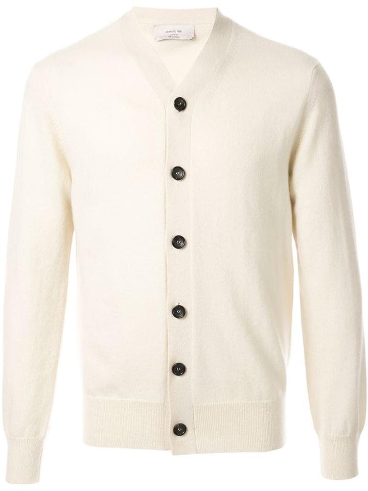 Cerruti 1881 Cashmere Knit Cardigan - White