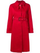 Mackintosh Red & Fawn Bonded Cotton Single-breasted Trench Coat