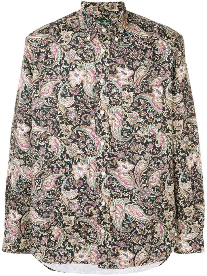 Gitman Vintage Paisley Print Shirt - Blue