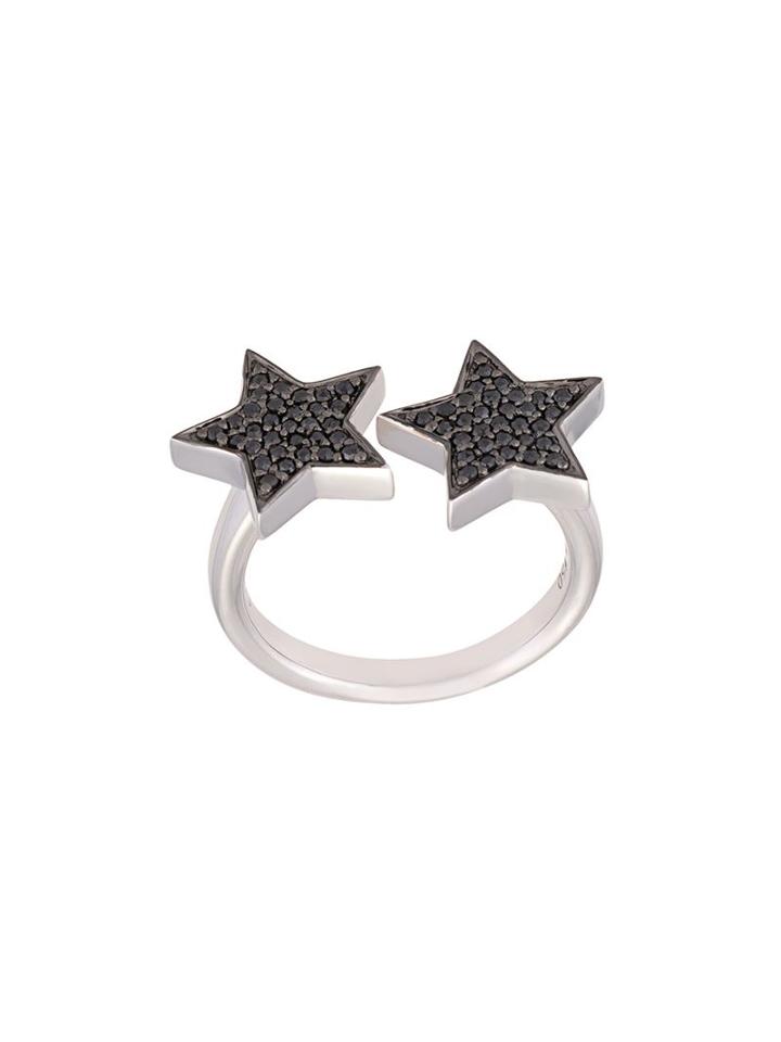 Alinka 'stasia' Diamond Double Star Ring, Women's, Size: Medium, Metallic
