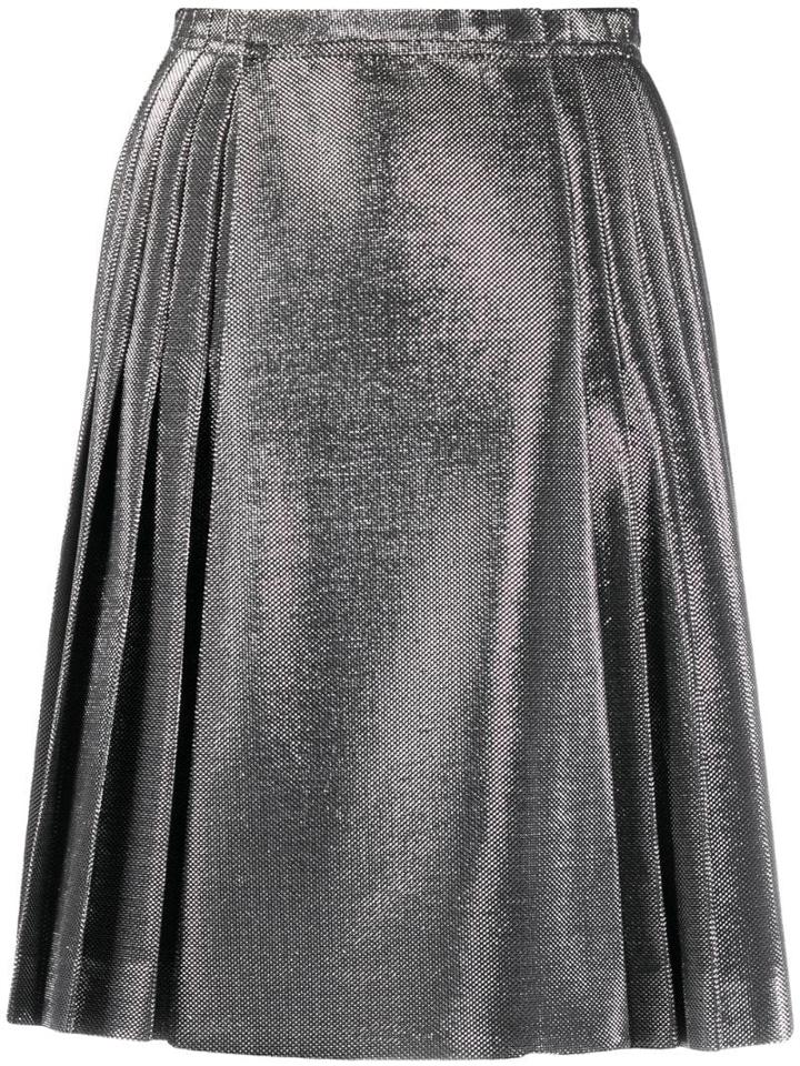 Ermanno Scervino Lurex Jersey Skirt - Silver