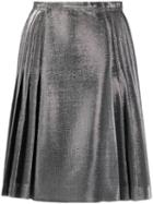 Ermanno Scervino Lurex Jersey Skirt - Silver