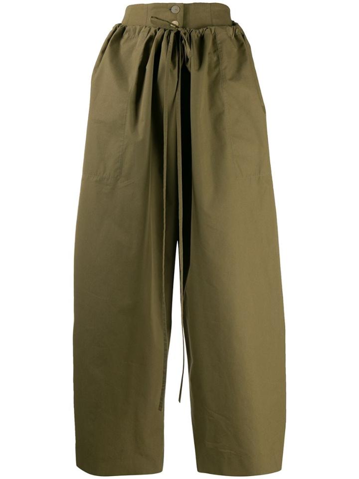 Loewe Double Waistband Trousers - Green