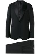 Paul Smith - Satin-trimmed Suit - Men - Spandex/elastane/viscose/wool - 50, Black, Spandex/elastane/viscose/wool