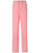 Agnona - Long Formal Trousers - Women - Spandex/elastane/viscose - 44, Pink/purple, Spandex/elastane/viscose