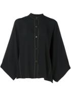Helmut Lang Wide Sleeve Contrast Stiching Shirt
