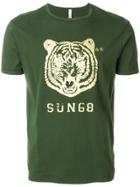 Sun 68 Tiger Logo T-shirt - Green