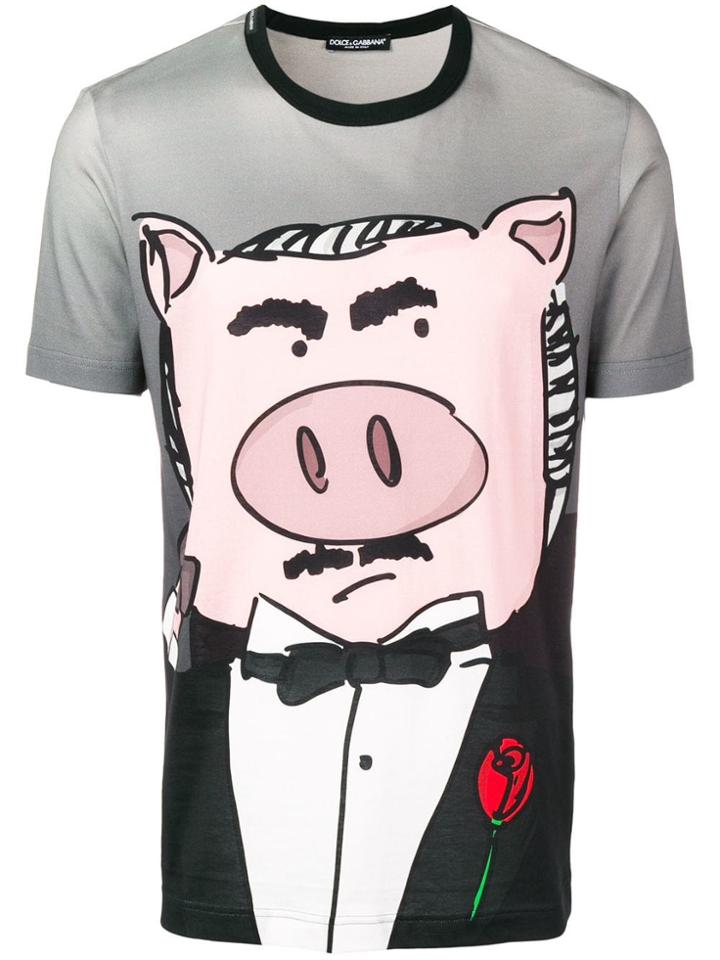 Dolce & Gabbana Chinese New Year Print T-shirt - Grey