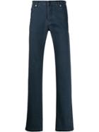Kiton Slim Fit Trousers - Blue
