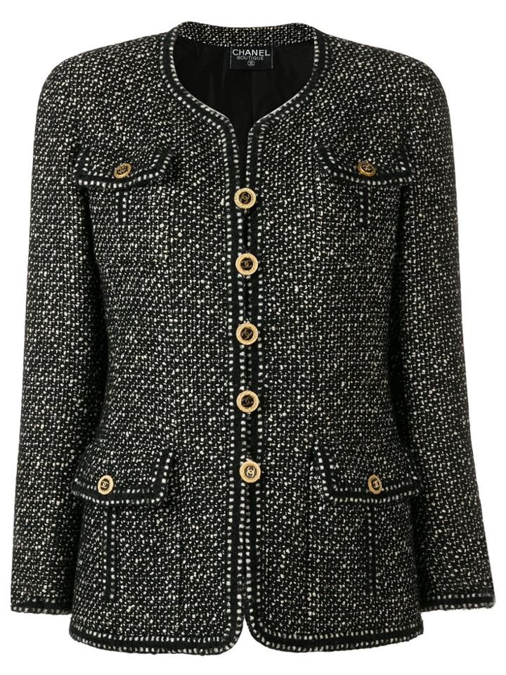 Chanel Vintage Patch Pocket Jacket - Black