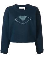 See By Chloé Heart Lips Jumper - Blue