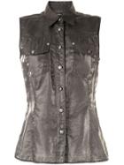 Versace Pre-owned Metallic Sleeveless Shirt