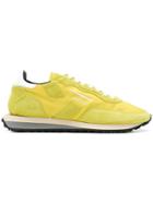 Ghoud Panelled Lace-up Sneakers - Yellow & Orange