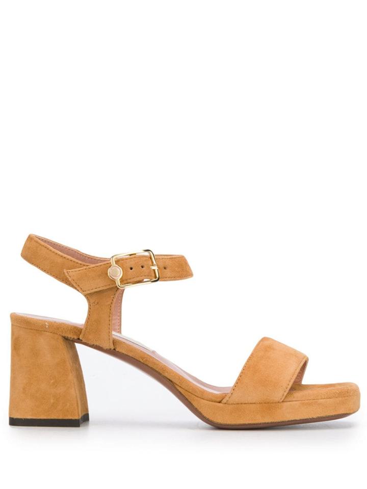 L'autre Chose Suede Sandals - Brown